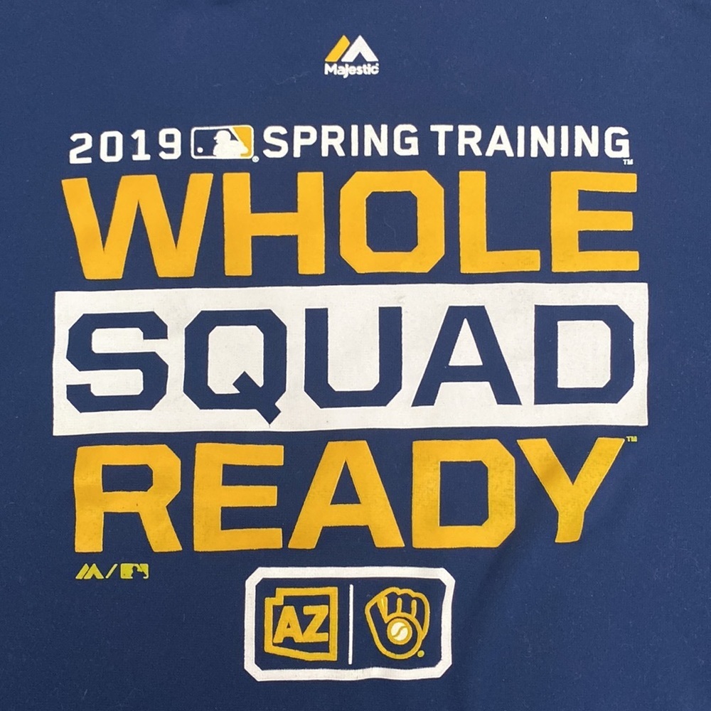 MLB RARE MILWAUKEE BREWERS SPRING TRAINING Blue Hoodie in 3XL - Picture 2 of 7